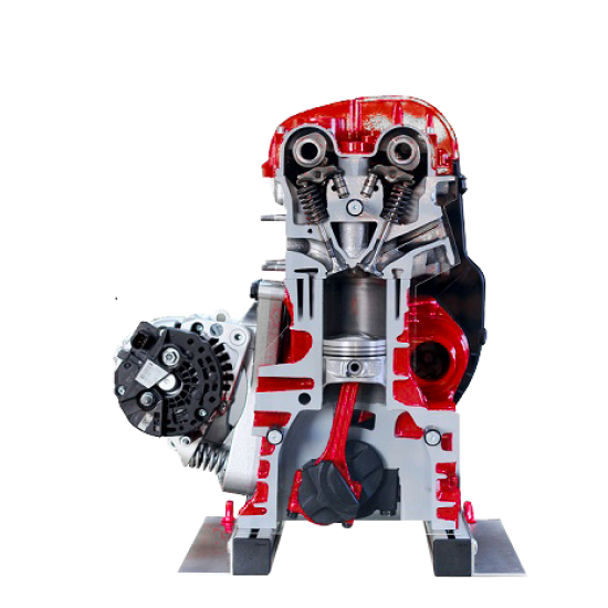 DOHC benzinmotor - metszet