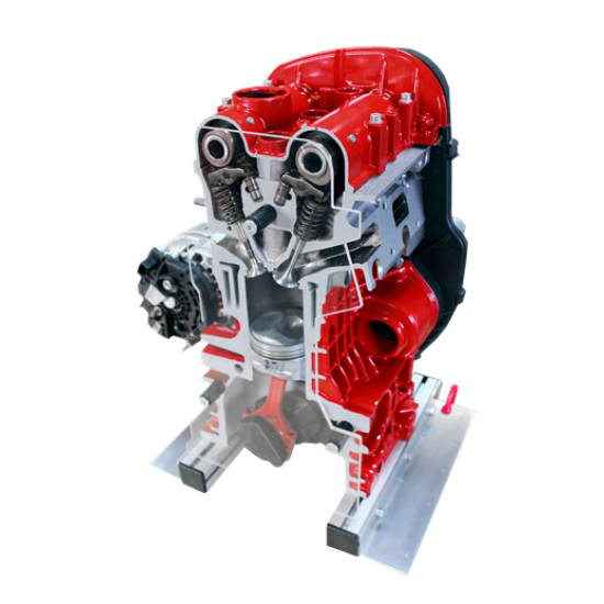 DOHC benzinmotor - metszet