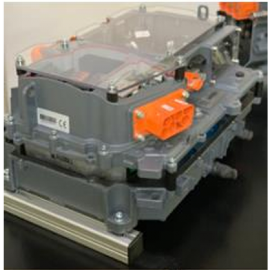 Elektromos jármű elosztódoboz és villanymotor végáttétel - metszet