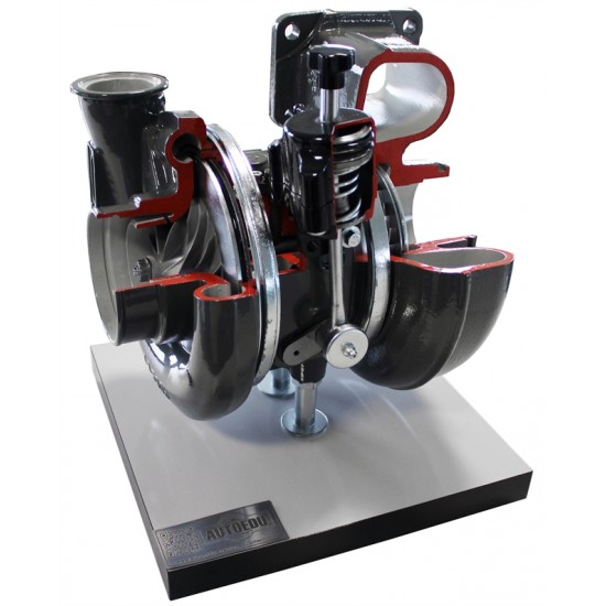 Teherautó turbófeltöltő - metszet