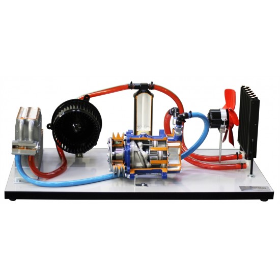 Légkondicionáló rendszer egyszerűsített felépítés - metszet