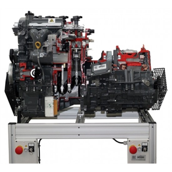 Hibrid hajtáslánc (kézi) - metszet