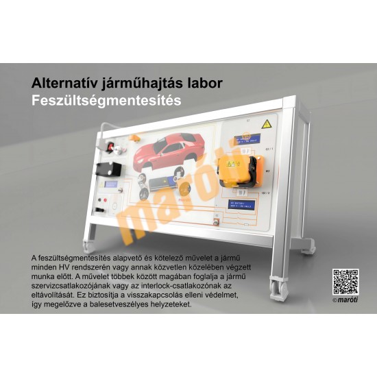 Alternatív járműhajtáslabor falitábla készlet